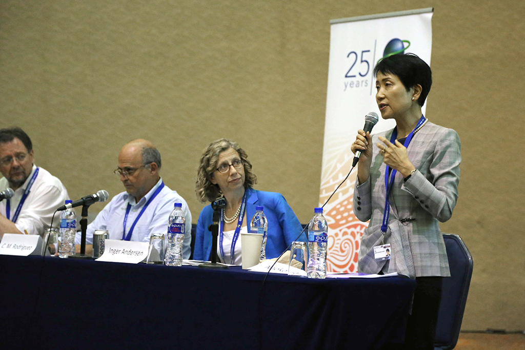 Naoko Ishii at GEF/IUCN Global Commons event CBD CoP13 5Dec2016