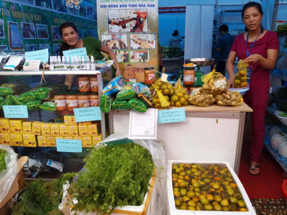 A FFF's booth in the trade fair was organised in Ha Noi 
