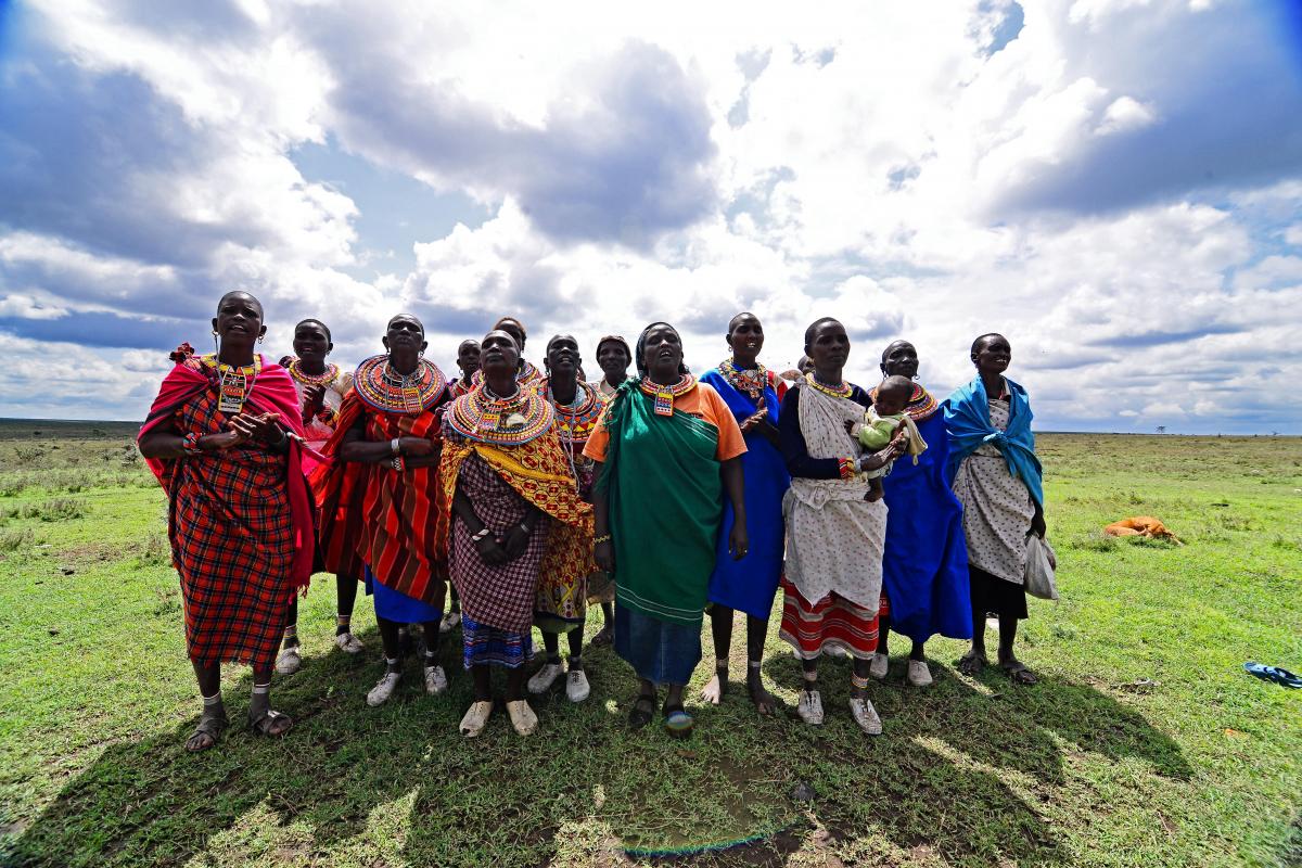 Samburu Women Group working with Ol Pejeta's enterprise department to market community beadwork artifacts.