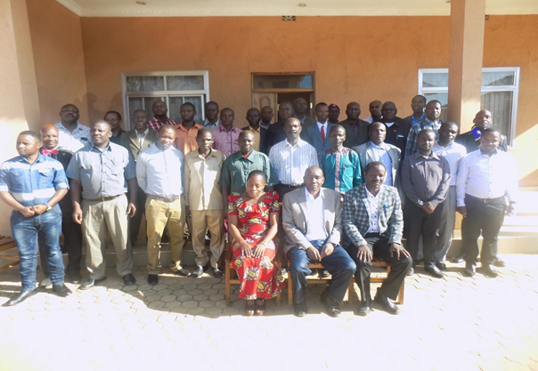 A group photo of workshop participants from Nkasi District held in Sumbawanga, Tanzania