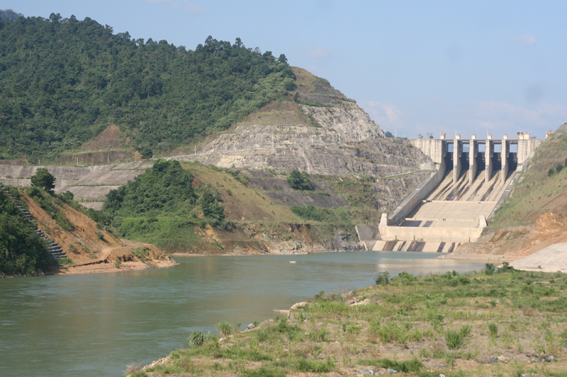 A dam in Cua Dat Than Hoa province in Vietnam