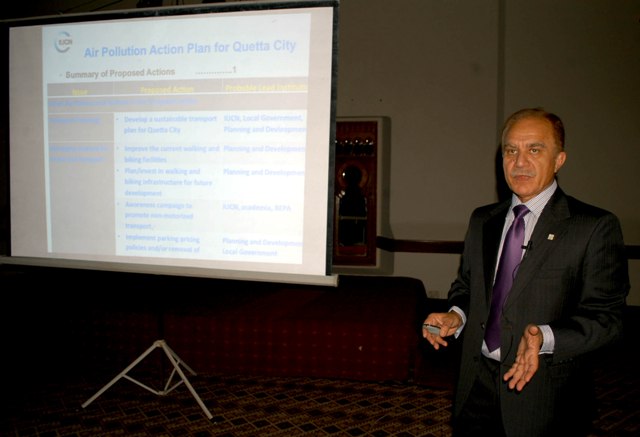 Mr. Zabardast Khan Bangash, Manager IUCN Balochistan Programme