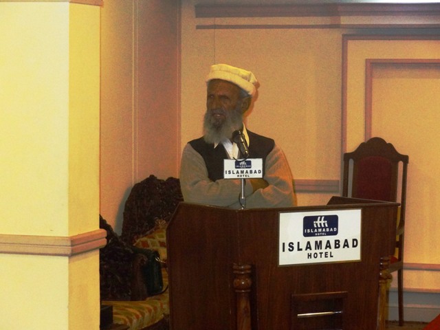 Haji Nasrullah Khan ( Local Resident of The Community sharing his views)