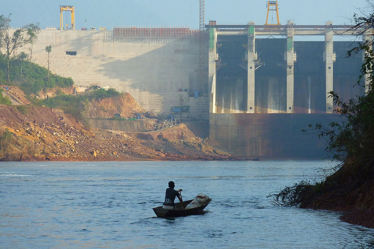 Nam Gnouang Dam, on a tributary of the Nam Theun River in Laos