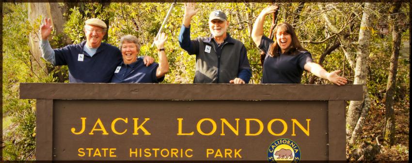 Jack London welcome sign