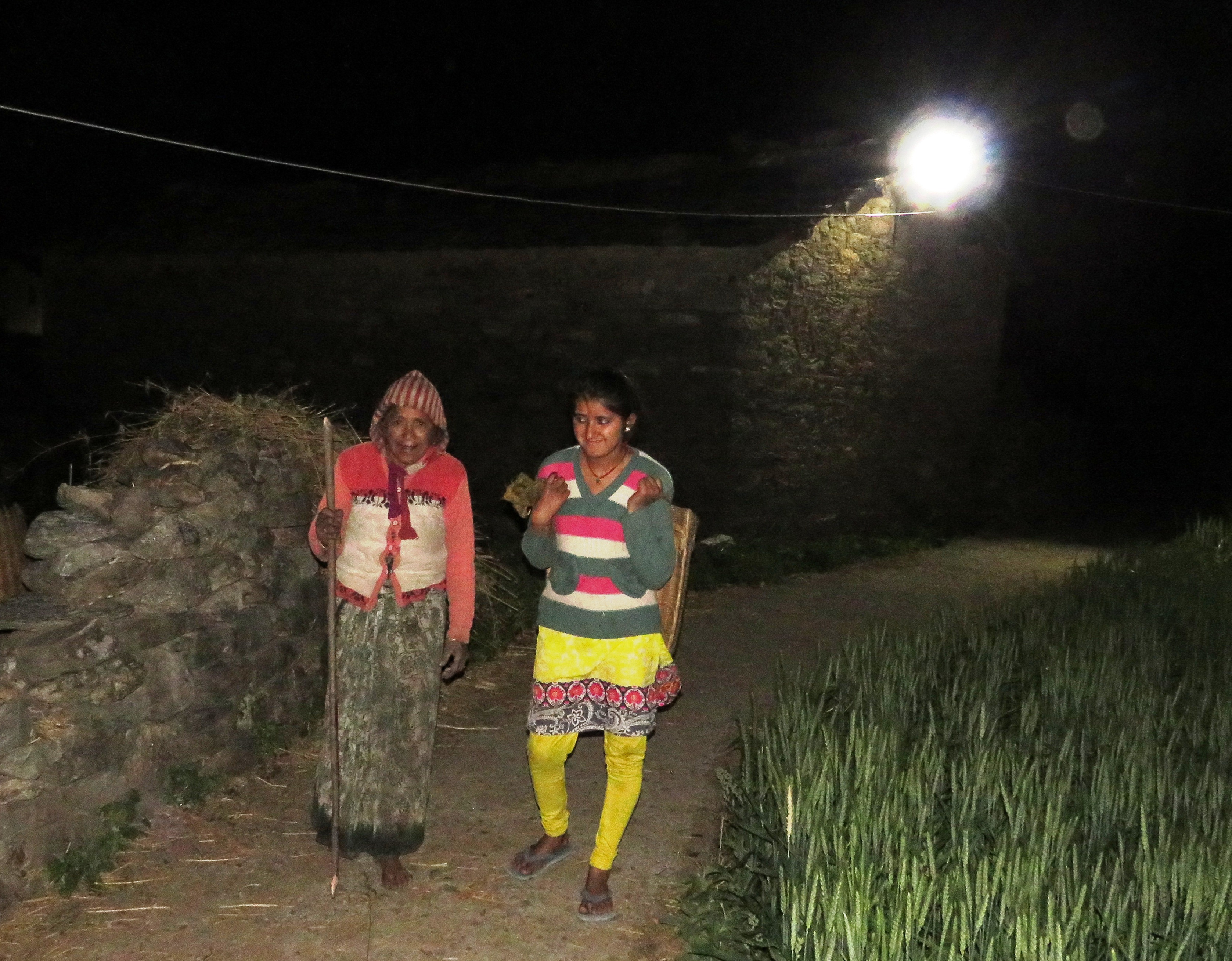 Solar lighting in Mandal village