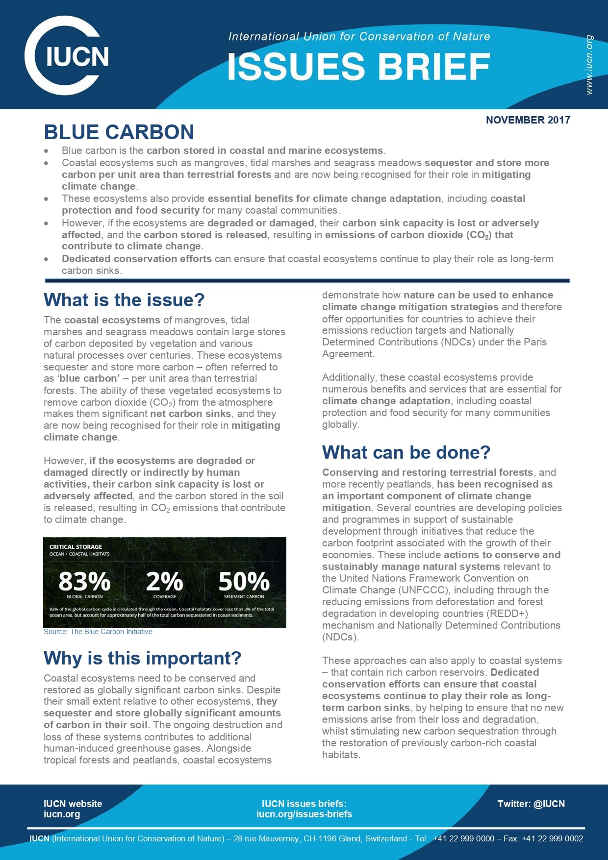 Blue carbon - resource