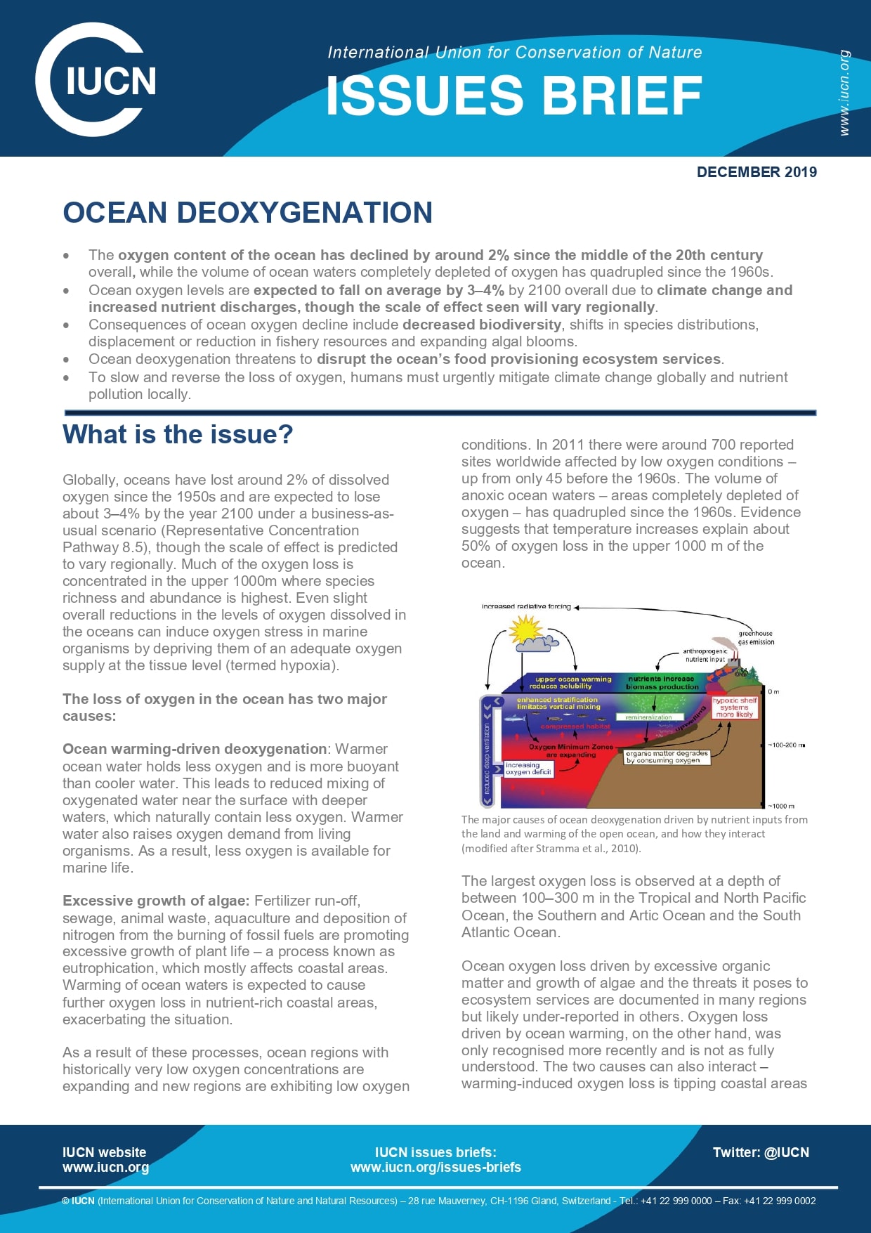 Ocean deoxygenation