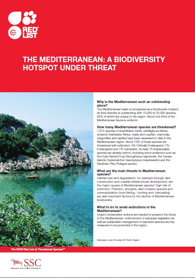 The Mediterranean a biodiversity hotspot under threat