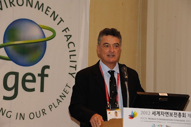 Gustavo Fonseca addresses the IUCN World Conservation Congress in Jeju, Republic of Korea, 2012 