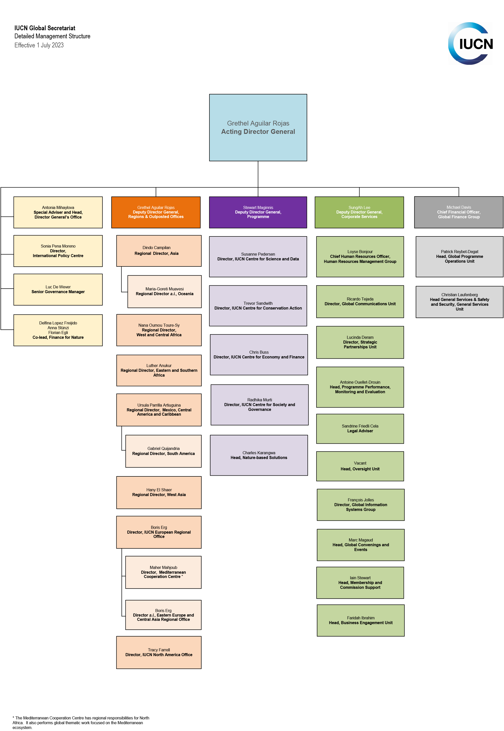 Global organizational chart - English