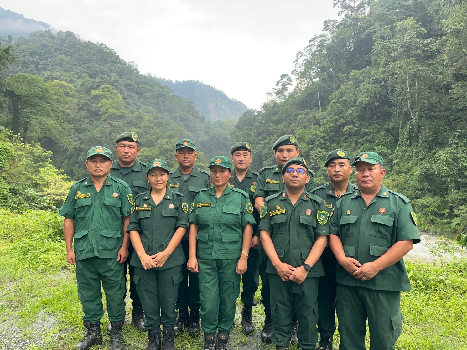 Biological Corridor 3 Ranger Team (Bhutan), winners of the 2023 International Ranger Award.