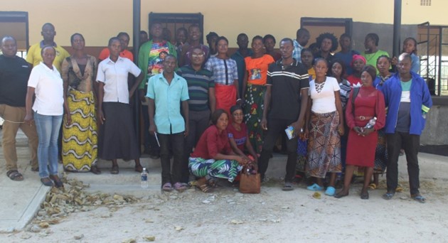 Group photo of participants from Sesheke during the GBV watch committee establishment and training with the one-stop center representative. Photo by ActionAid Zambia.