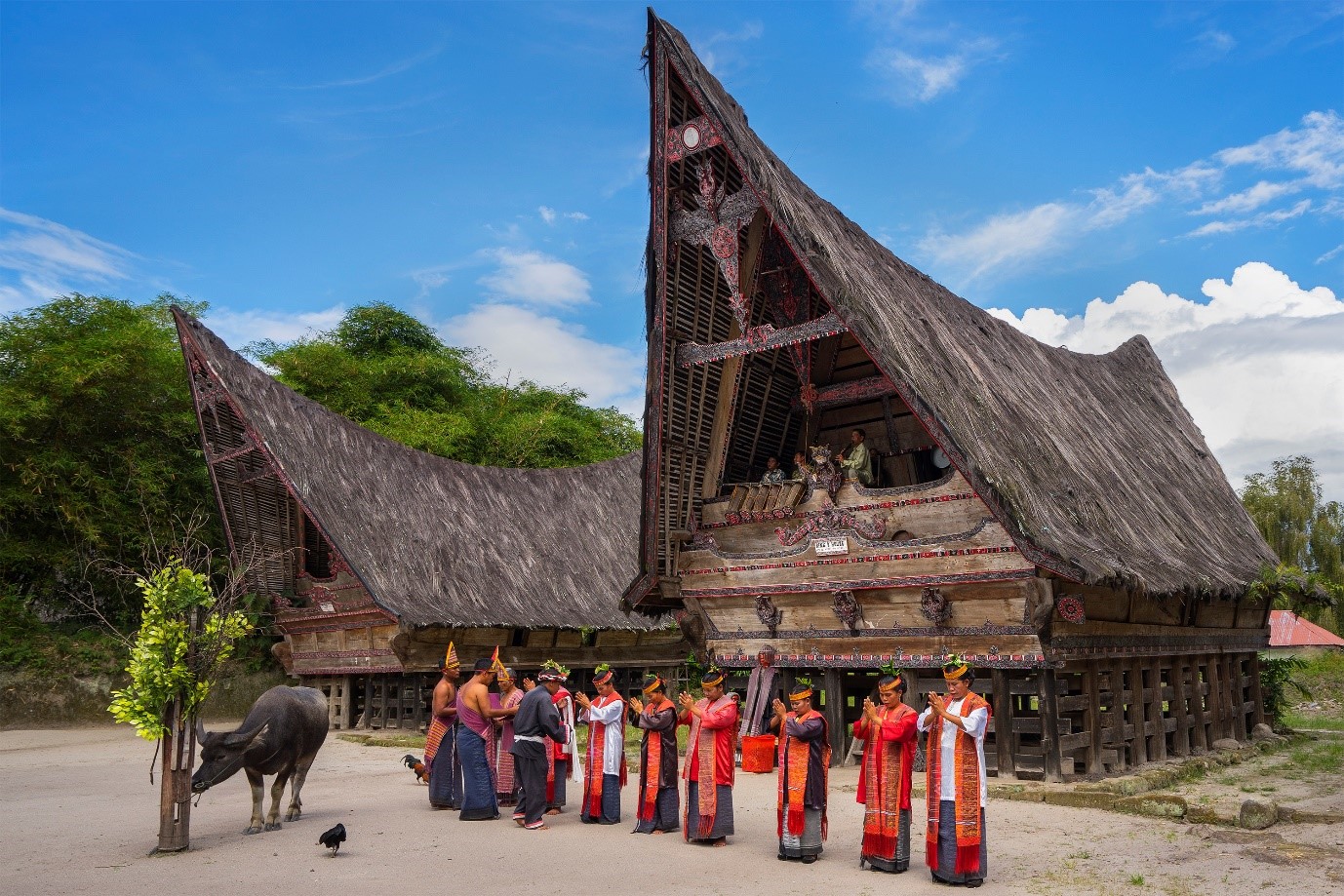 Batak traditional houses © Wikipedia 