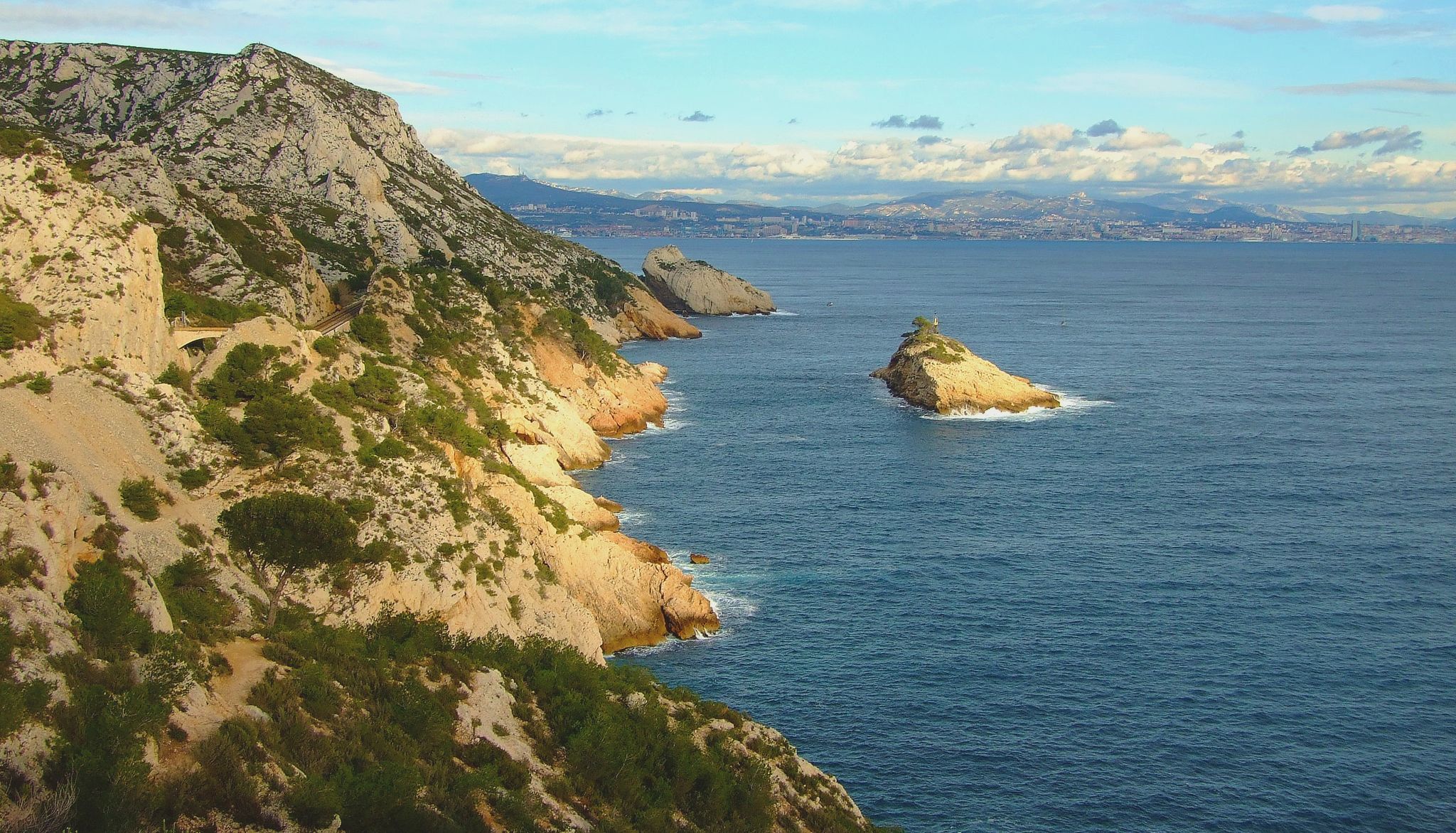 Picture of the Ensuès la Redonne Coastline - Cote Bleue Marine Park, France