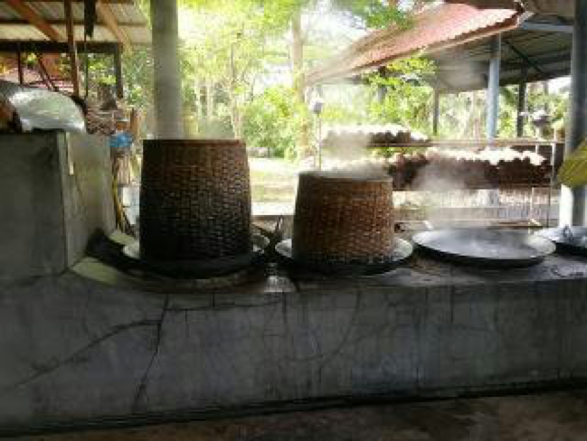 Traditional process of coconut sugar production