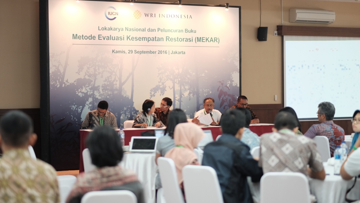 Indonesian version of the Restoration Opportunities Assessment Methodology (ROAM) manual launch ceremony in Indonesia