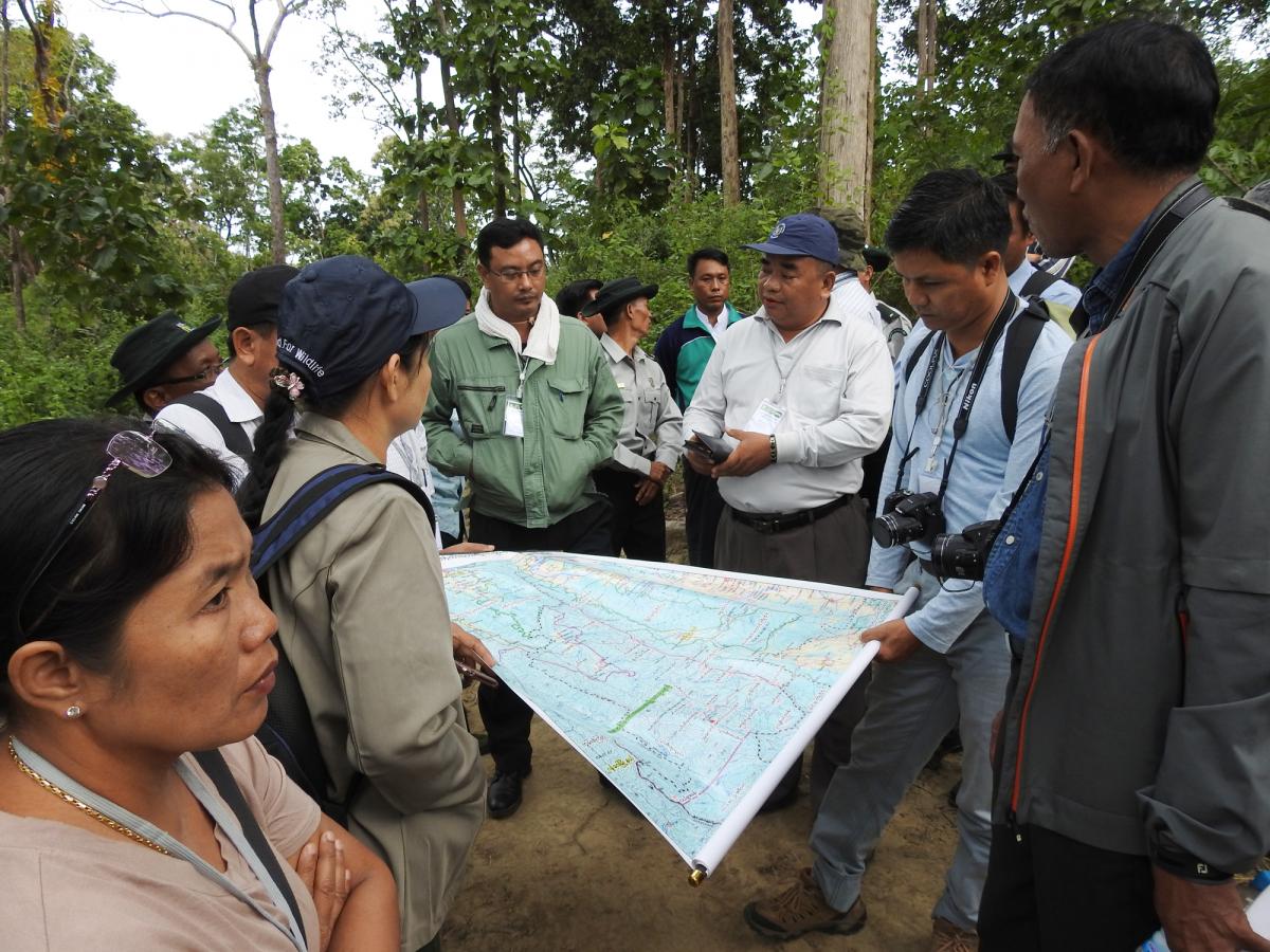 Participants participated in a field trip in Alaungdaw Katthapa National Park 