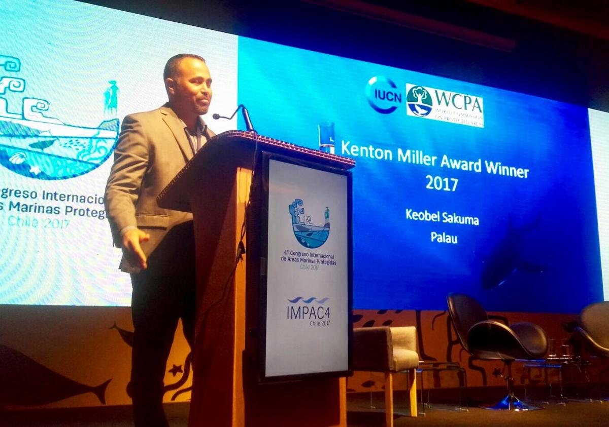 Keobel Sakuma is awarded the prestigious Kenton Miller Award for innovation in protected area management