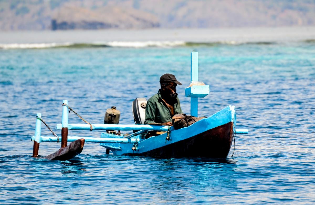 Pêcheur à Mayotte