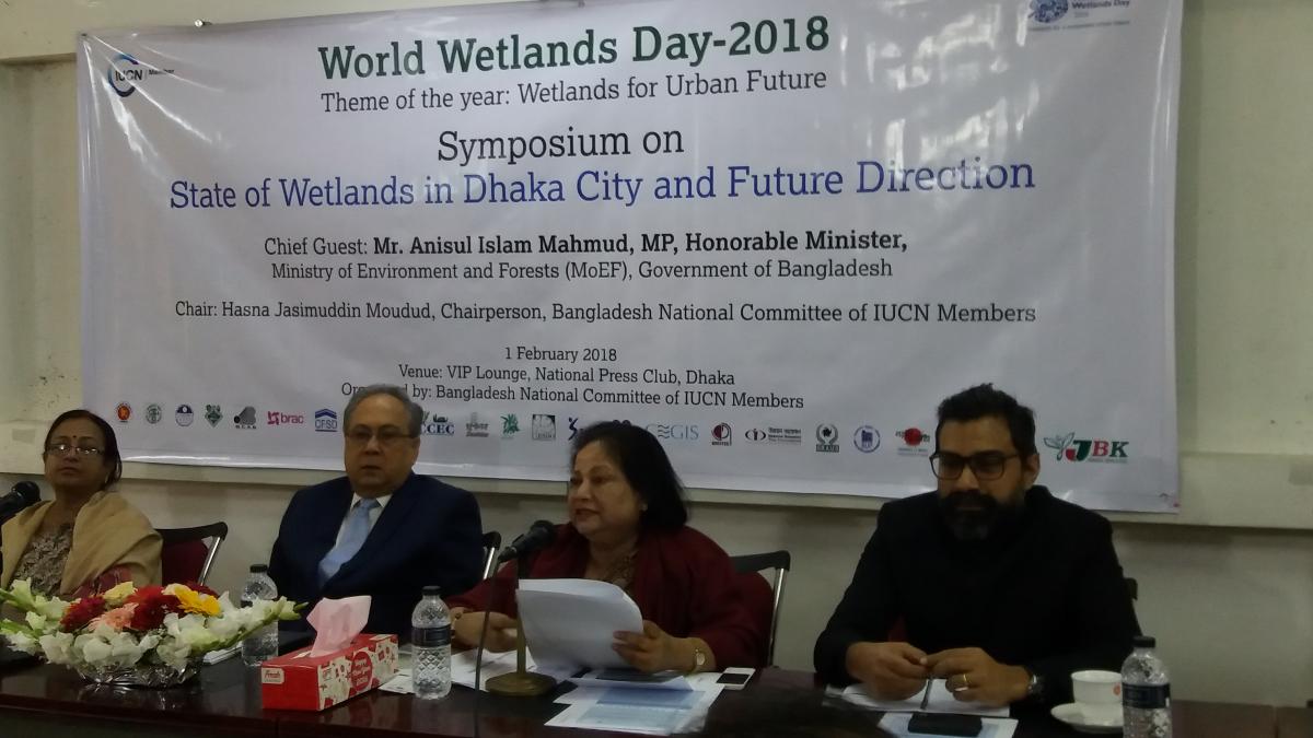Symposium on the World Wetlands Day 2018, Dhaka, Bangladesh.