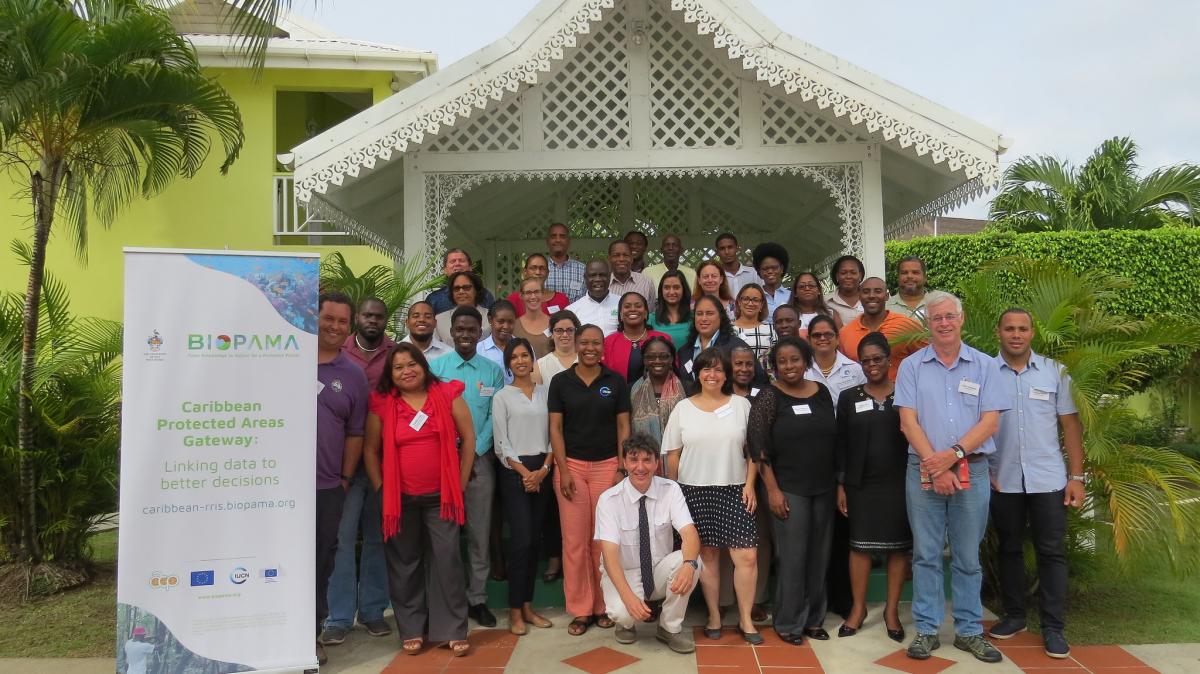 BIOPAMA Caribbean management effectiveness workshop June 2018 - group picture