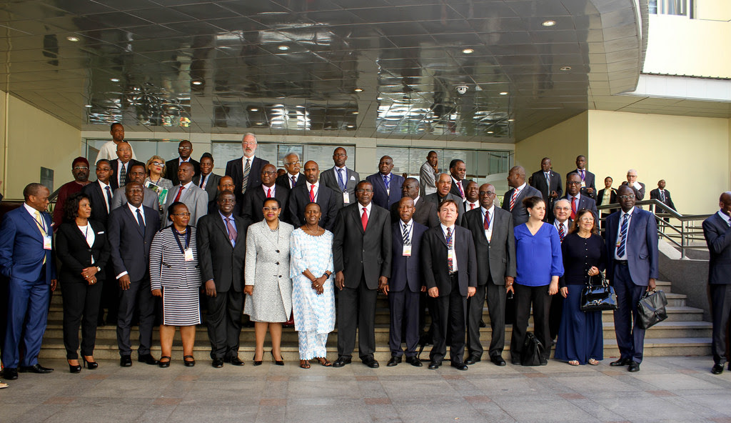 Group Picture with the Chief Justices of Mozambique, Kenya, Lesotho and Zambia