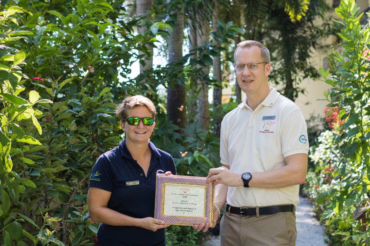 Marriott Resort & Spa, Merlin Beach Wins Responsible Thailand Award for IUCN/Marriott Partnership Initiatives