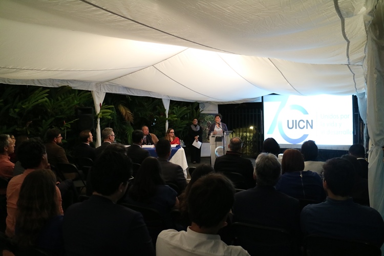 La visita del Presidente sirvió de escenario para conmemorar el 70 aniversario de la UICN junto con Membresía, funcionarios de la Oficina Regional y cuerpo diplomático destacado en Costa Rica