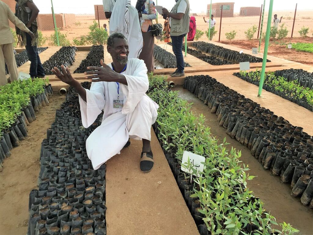 Showing smart Agriculture, BRICKS workshop Sudan, 2018