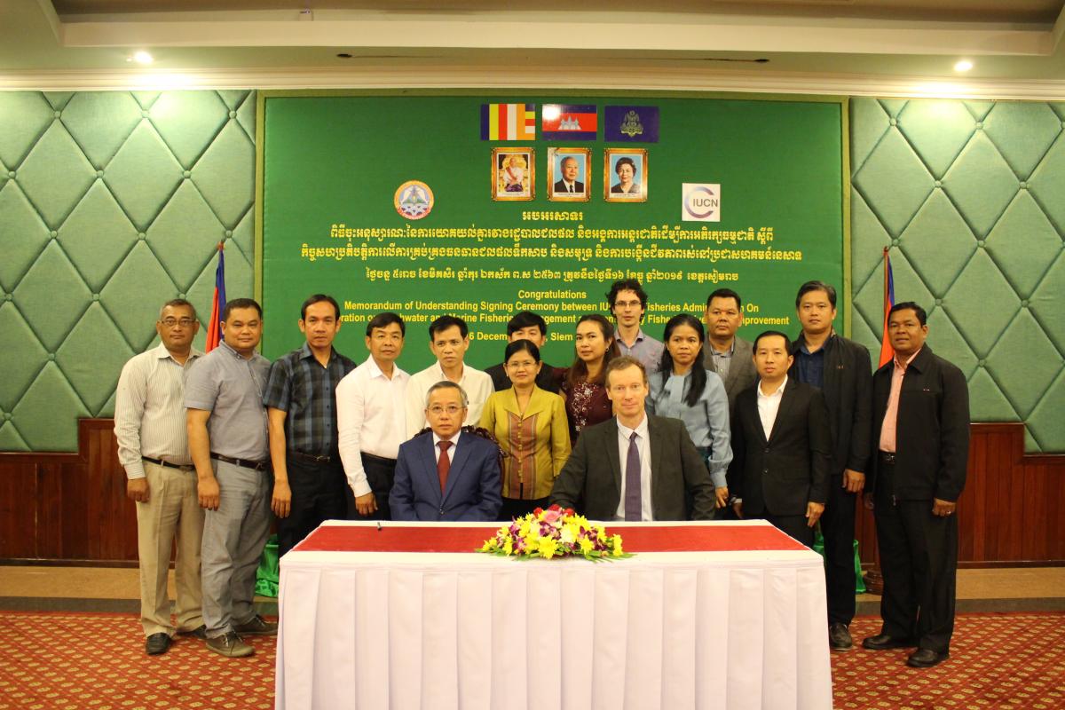 Director General of FiA and IUCN Head of Indo-Burma attended the MOU signing ceremony
