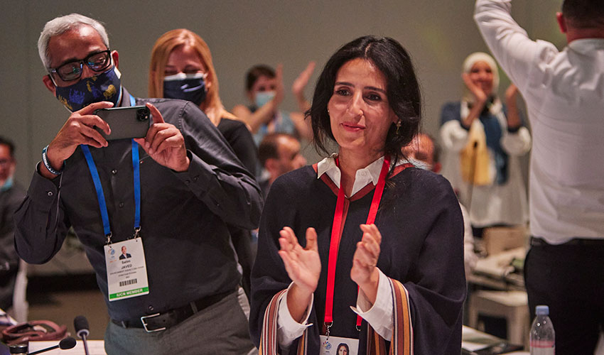 IUCN President Razan Al Mubarak congratulated