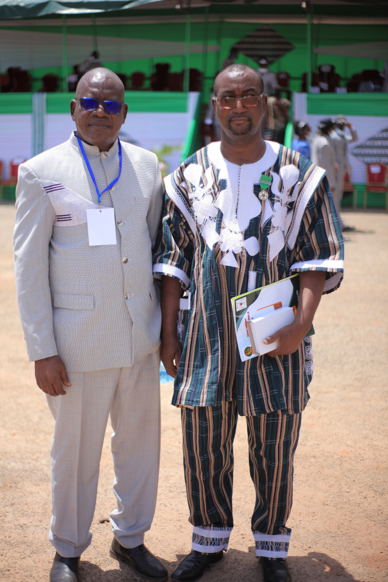 Le Coordonnateur de la GMV et le chef de programme de l'UICN Burkina faso
