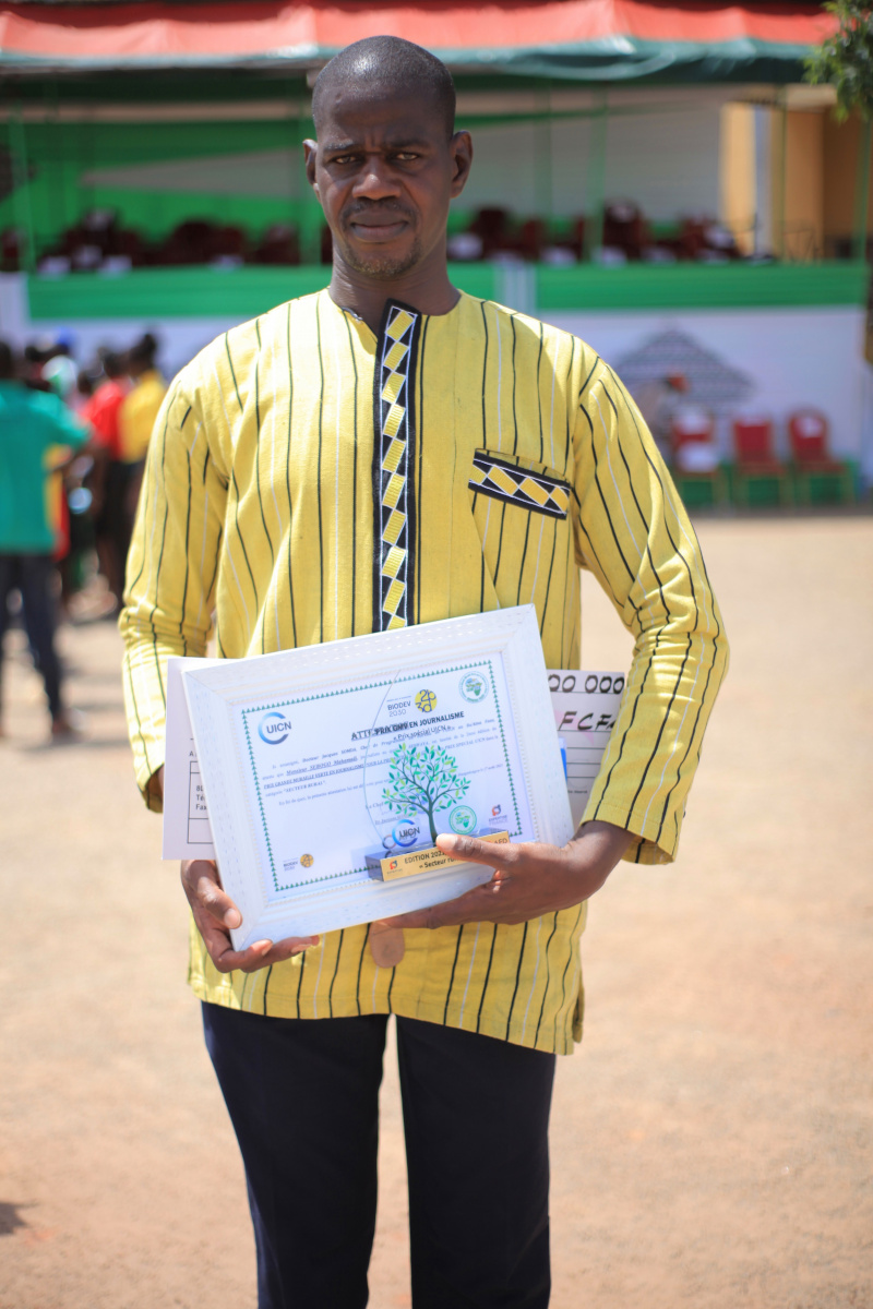 M. SEBOGO Mahamadi, lauréat de la catégorie "Secteur rural"