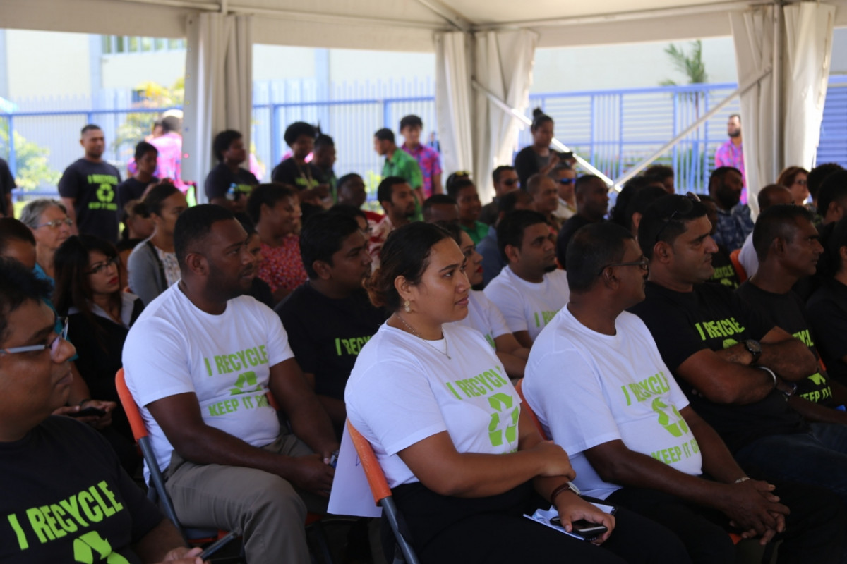 Members of the public and stakeholders at the Global Recycling Day event