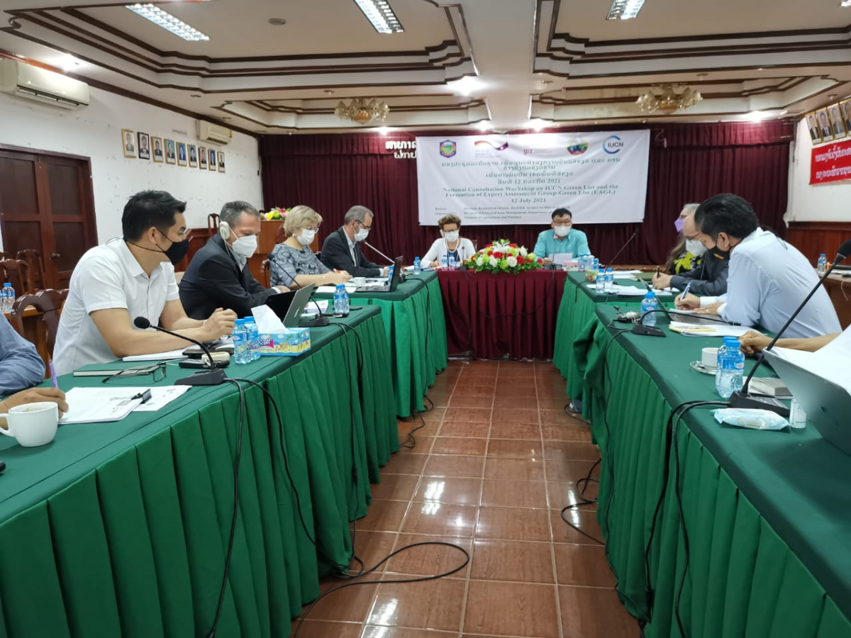 Participants attended the IUCN GL meeting in Lao PDR