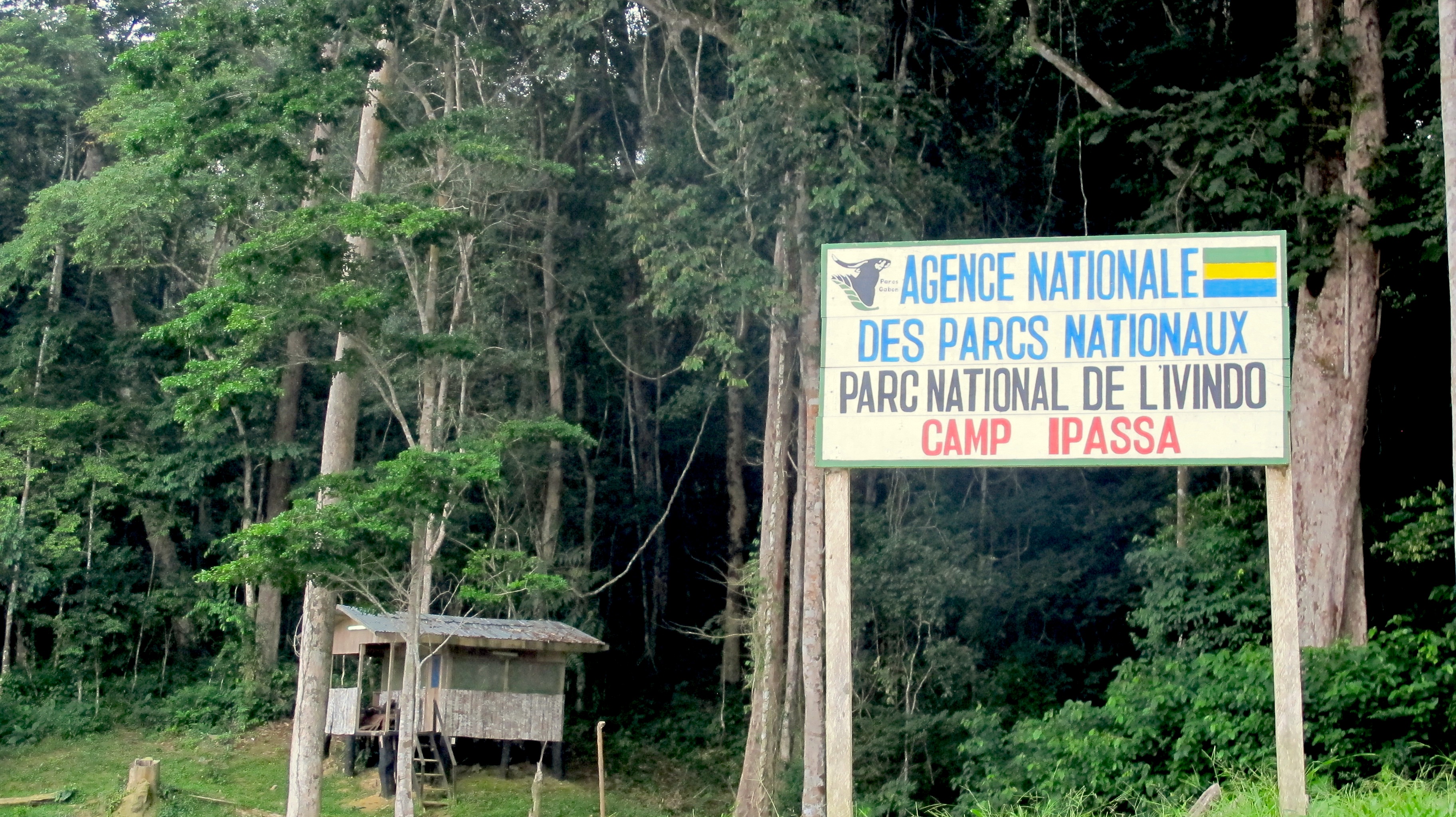 Camp d'éco-gardes dans le Park National d'Ivindo, Gabon