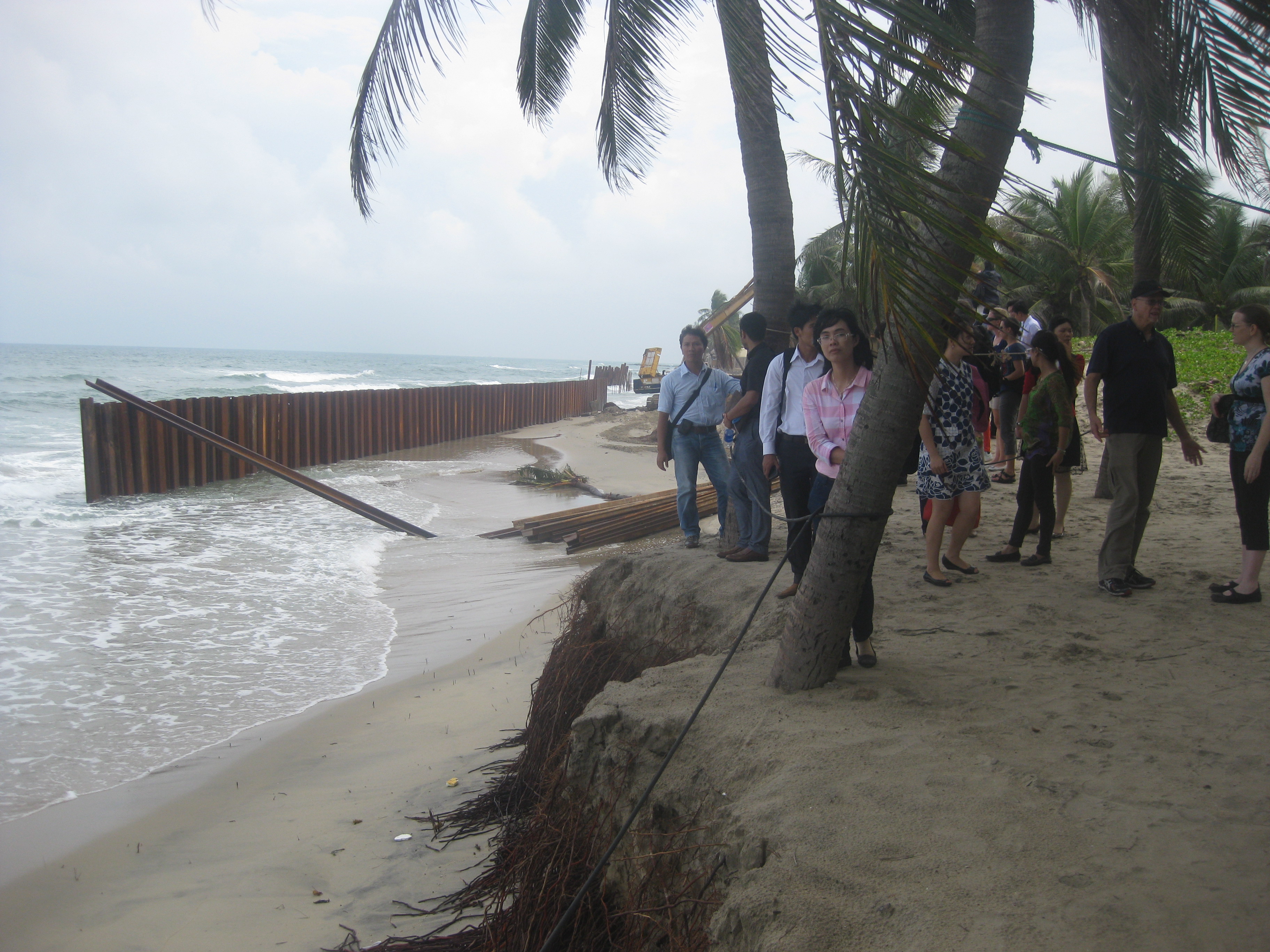 Beach erosion in Hoi An