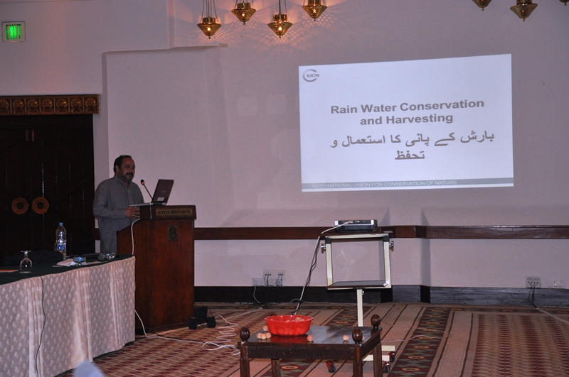 Mr. Irfan Ali Bakhtiyari during a presentation