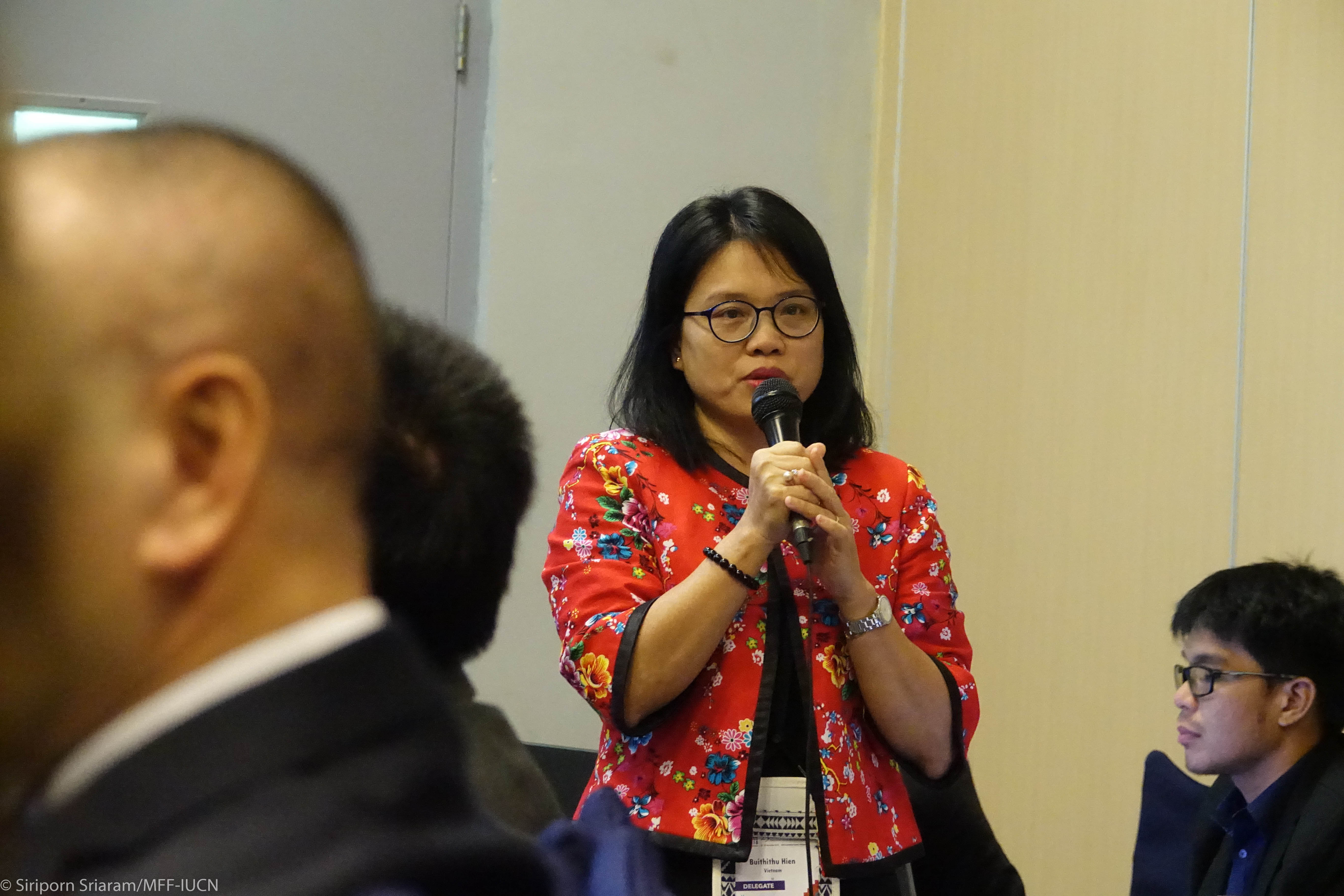 IUCN Buithithu Hien, Marine and Coastal Resources Programme Coordinator, provides an overview of the challenges faced by Vietnam