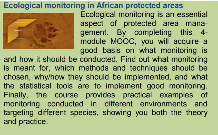 Ecological monitoring in Africa MOOC