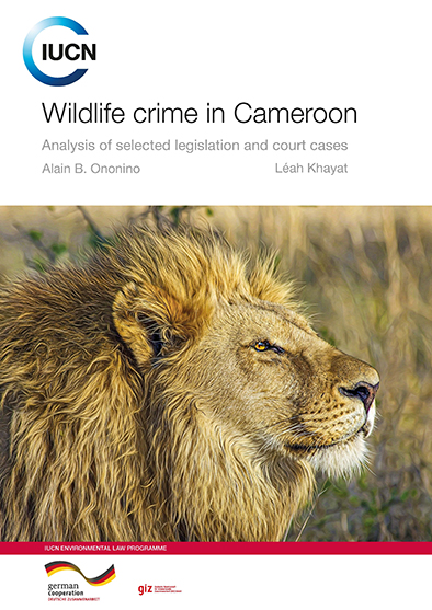 Cover page of report on wildlife crime in Cameroon