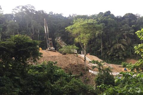 Road construction in Malaysia. Infrastructure development, including in protected areas, is a typical trigger for biodiversity offsetting