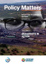 Special issue of Policy Matters: the stories and voices of environmental defenders across the globe