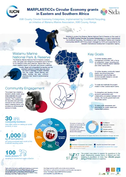 MARPLASTICCs Kenya Circular Economy Infographic cover