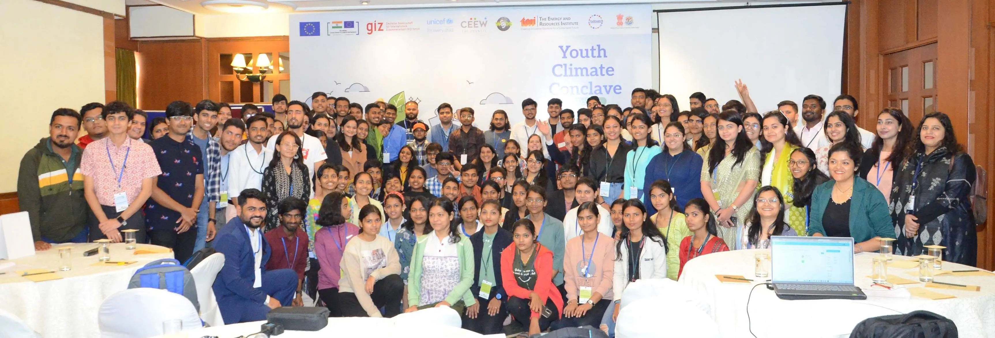 Youth participants at the 4th edition of the Youth Climate Conclave.