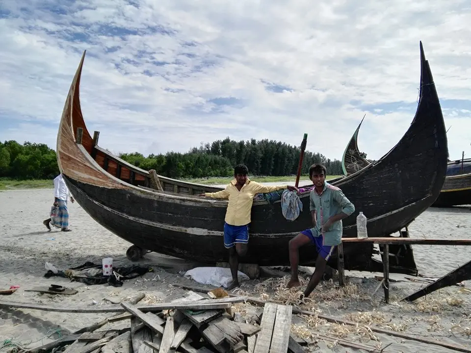 Boat Renovation on Inani Beach Cox’s Bazar 