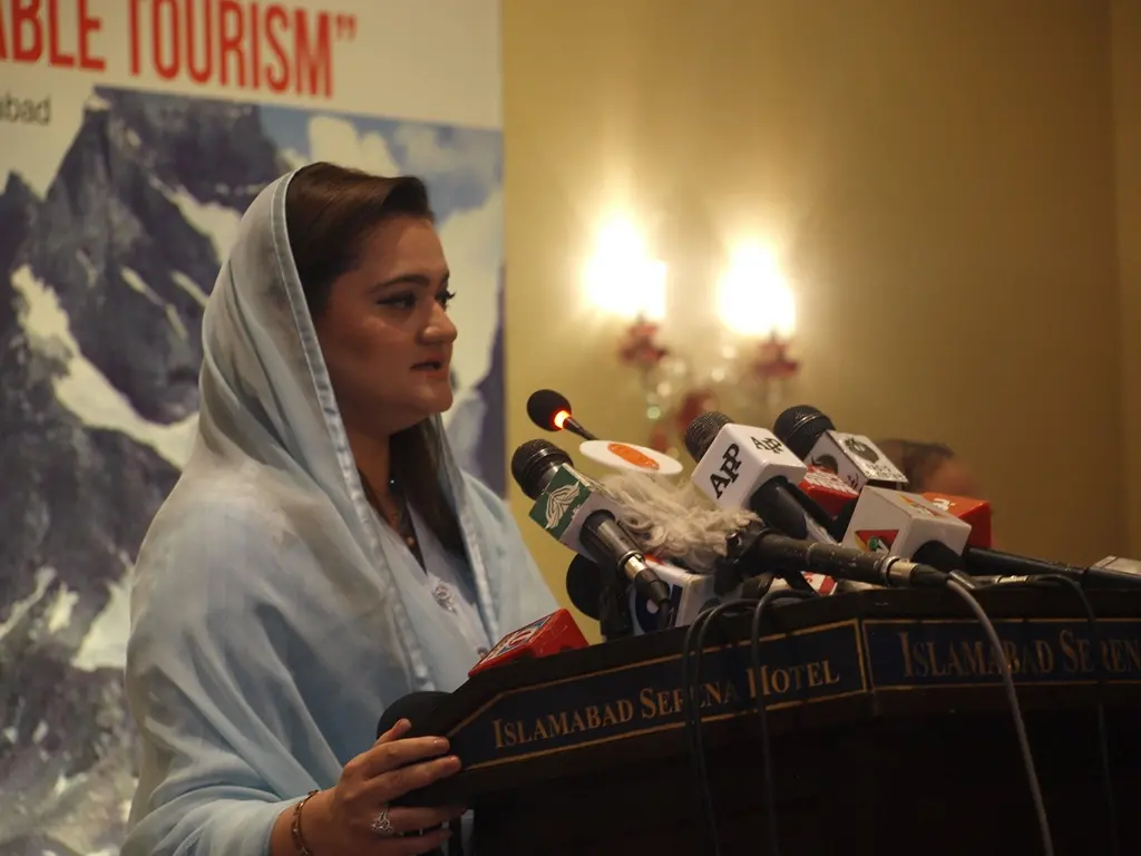 Honourable Ms. Marriyum Aurangzeb, Minister of State for Information, Broadcasting and National Heritage, Government of Pakistan