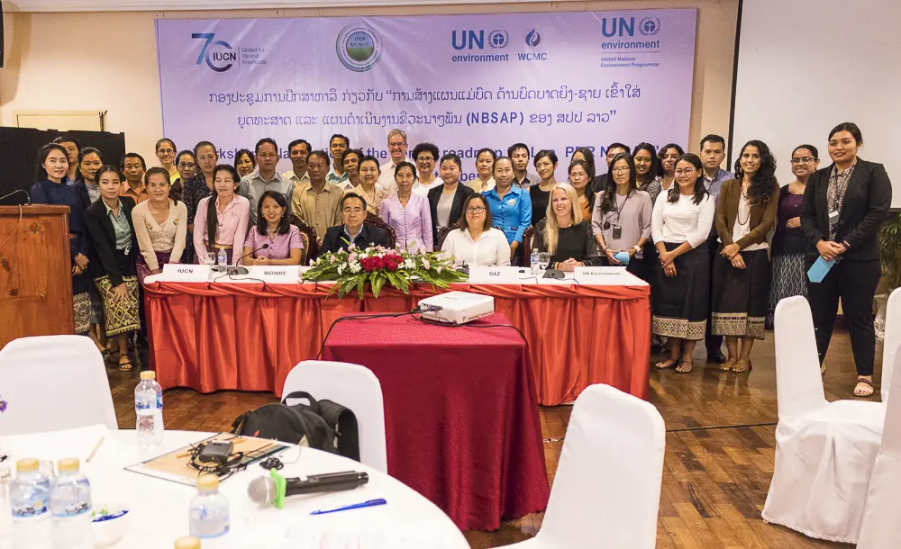 Participants of the 'Elaboration of the Gender Roadmap for Laos NBSAP' workshop 