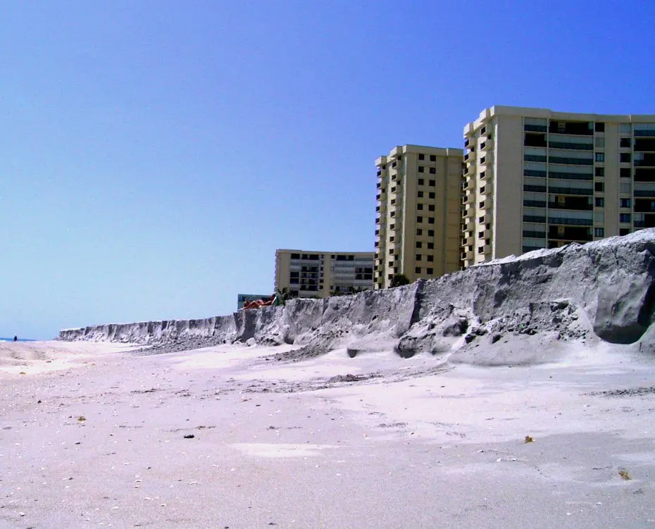 Beach erosion, Jupiter, Florida.  